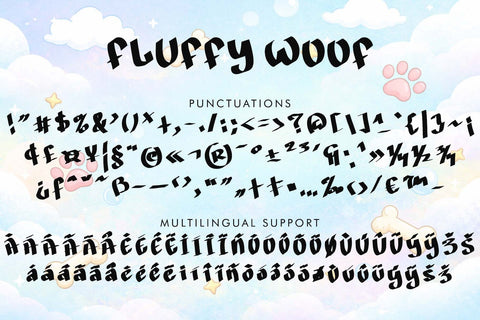 Floffy Woof Font Prasetya Letter 