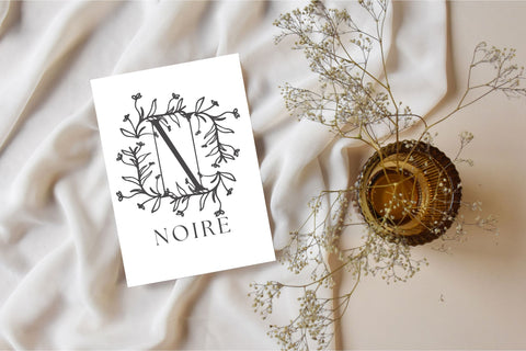 Flora Crest Monogram Font Dm Letter Studio 