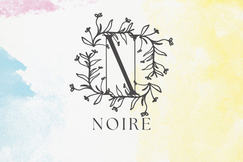 Flora Crest Monogram Font Dm Letter Studio 