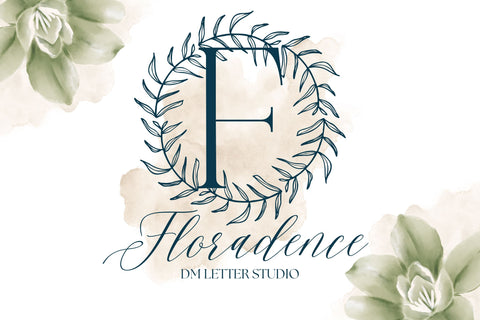 Floradence Monogram Font Dm Letter Studio 
