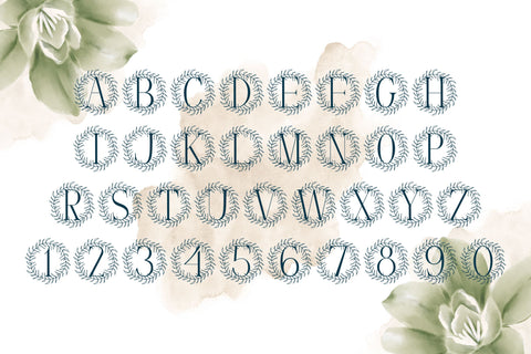 Floradence Monogram Font Dm Letter Studio 