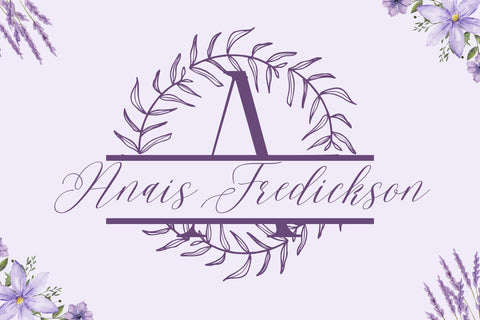 Floradence Split Monogram Font Dm Letter Studio 