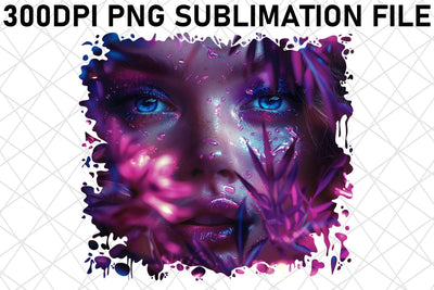 Floral African American Woman Design Sublimation afrosvg 