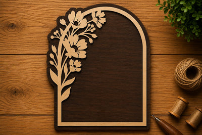 Floral Arch Center Laser Cut Svg File Design SVG Regulrcrative 