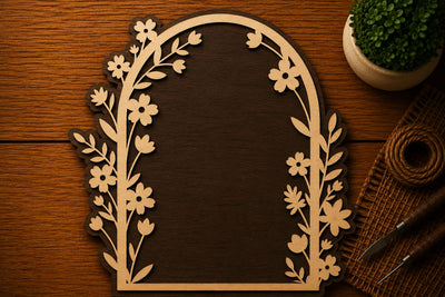 Floral Arch Garden Frame Laser Cut SVG File SVG Regulrcrative 