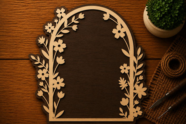 Floral Arch Garden Frame Laser Cut SVG File SVG Regulrcrative 