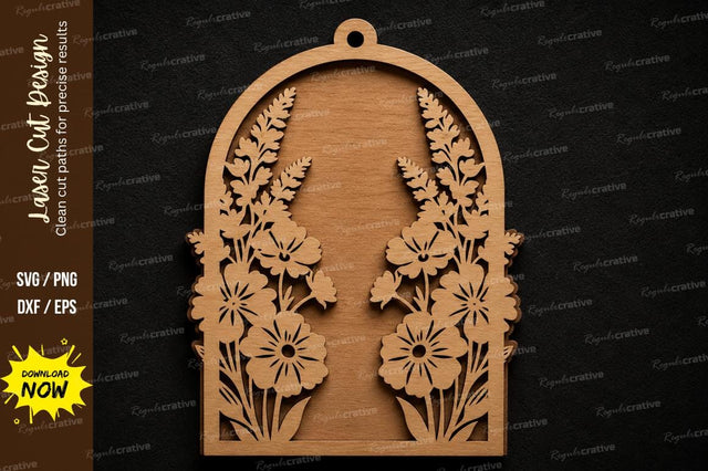 Floral Arch Ornament SVG Laser Cut Svg Design SVG Regulrcrative 