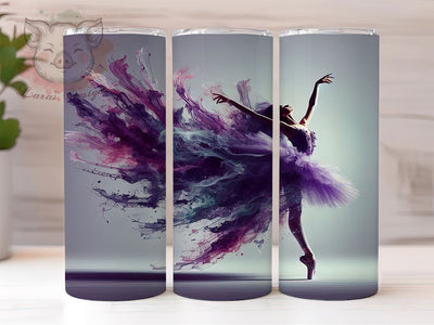 Floral Ballet Dancer 20oz Tumbler, Floral Dance Gift, 20oz Tumbler Wrap, Sublimation Design, Artistic Dance Art, Dance Lover Gift, Ballerina Decor Sublimation Lara' s Designs 