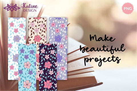 Floral Bookmarks, Flower Bookmarks, Watercolor Bookmarks, Printable Bookmark, Bookmark Design, Pdf Bookmark, Bookmark Bundle, Bookmark Set, Diy Bookmarks, Bookmark Sublimation Digital bookmarks, PNG file SVG KatineDesign 