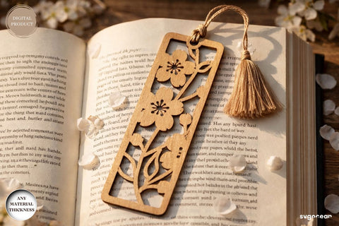 Floral Bookmarks Laser Cut Bundle SVG SvgOcean 