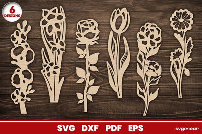 Floral Bookmarks SVG Bundle SVG SvgOcean 