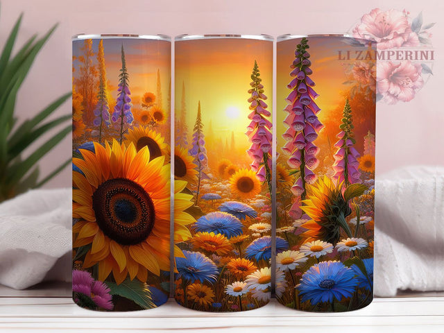 Floral Botanical Flower Pattern Tumbler Wrap, Sublimation Design, Floral Tumbler Wrap, Flower Pattern Design, Botanical Tumbler Wrap, 20Oz Tumbler, Digital Download Sublimation Li Zamperini 