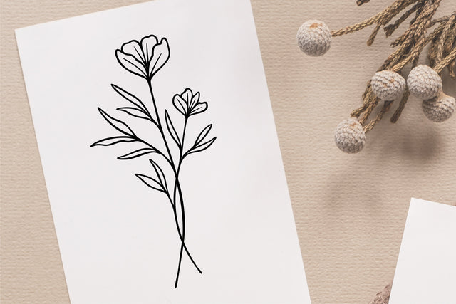 Floral Bouquet Art SVG RFCreative 