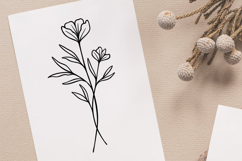 Floral Bouquet Art SVG RFCreative 