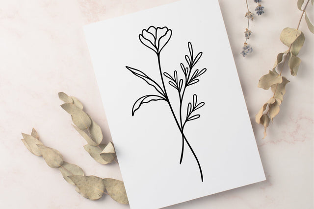 Floral Bouquet Art SVG RFCreative 