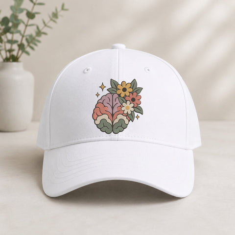 Floral Brain Embroidery Design – Mental Health Flowers Mindfulness Psychology Machine Embroidery File Embroidery/Applique DESIGNS PatternFeed8 