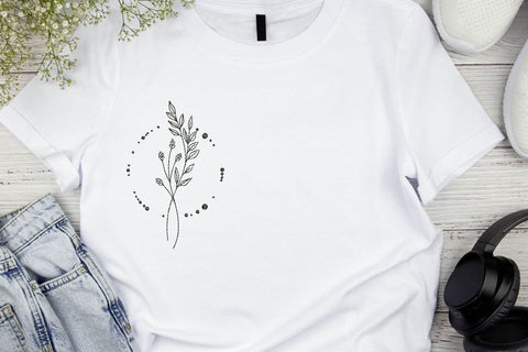 Floral Branch for Machine Embroidery Embroidery/Applique DESIGNS SvgOcean 