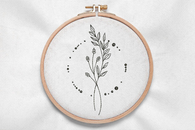 Floral Branch for Machine Embroidery Embroidery/Applique DESIGNS SvgOcean 