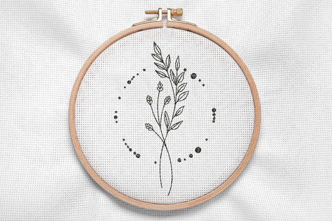 Floral Branch for Machine Embroidery Embroidery/Applique DESIGNS SvgOcean 