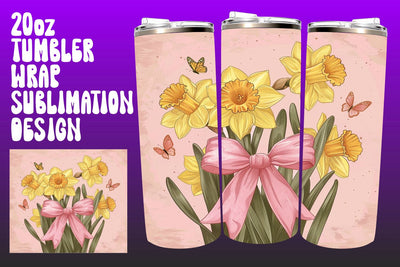 Floral Breast Cancer Tumbler Wrap 20oz Sublimation afrosvg 