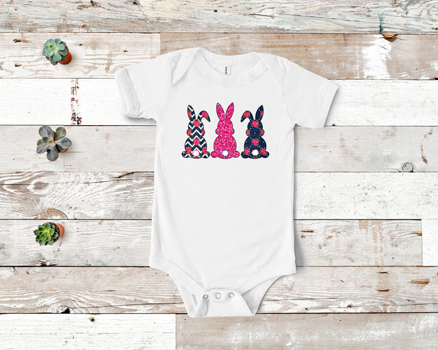 Floral Bunny Ears Trio PNG Set Sublimation So Fontsy VIP Design Shop 