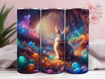 Floral Bunny Egg Hunt Tumbler, Floral Easter Tumbler, Spring Bunny Wrap, Colorful Egg Hunt Wrap, Stylish 20oz Wrap, Sublimation Design, Trendy Gift Idea Sublimation Li Zamperini 