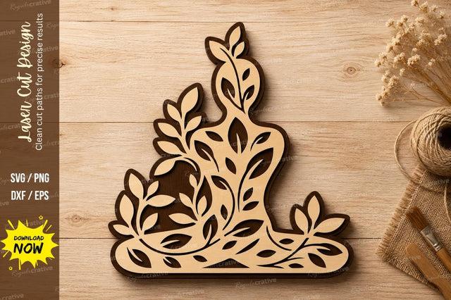Floral Bunny Rabbit Laser Cut SVG Design SVG Regulrcrative 