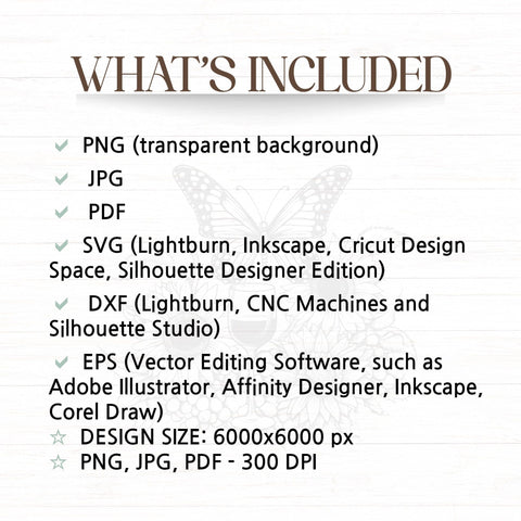 Floral Butterfly Charcuterie SVG DXF PNG JPG SVG CraftySVGStudio 