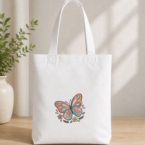 Floral Butterfly Machine Embroidery Design – Boho Butterfly Flowers Embroidery File Embroidery/Applique DESIGNS PatternFeed8 