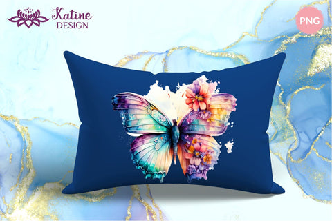 Floral Butterfly PNG, Sublimation Design, Watercolor Butterfly Clipart, Butterfly Illustrations, Butterfly Clipart, Watercolor Butterfly, Butterflies Clipart, Instant Download, Butterfly Sublimation Design, Butterfly Design, Butterfly Transparent PNG Sublimation KatineDesign 