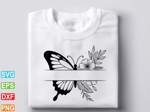 Floral Butterfly SVG, Butterfly Clipart, Floral Lover Shirt SVG Creativeart88 