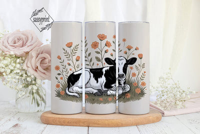 Floral Calf 20oz Tumbler Wrap Sublimation sassyprint 