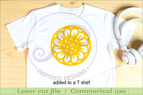 Floral Coasters, laser cut out flower coaster d3 SVG APInspireddesigns 