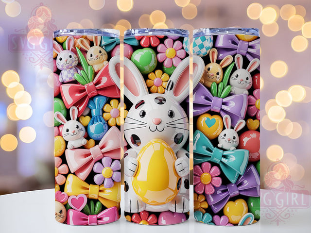Floral Coquette Easter Bunny Tumbler, Floral Easter Tumbler, Cute Bunny Wrap, Stylish 20oz Wrap, Sublimation Design, Trendy Gift Idea, Inspirational Easter Tumbler Sublimation SvggirlplusArt 