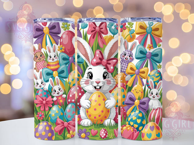 Floral Coquette Easter Bunny Tumbler, Floral Easter Tumbler, Cute Bunny Wrap, Stylish 20oz Wrap, Sublimation Design, Trendy Gift Idea, Inspirational Easter Tumbler Sublimation SvggirlplusArt 
