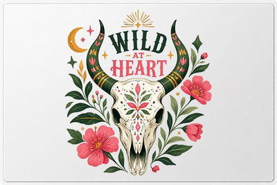 Floral Cow Skull PNG Boho Western Wild At Heart Digital Download SVG BillahCrafts 