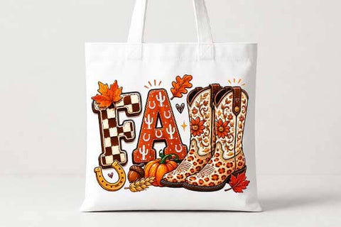 Floral Cowboy Boots Fall PNG | Western Autumn Sublimation Design SVG BillahCrafts 