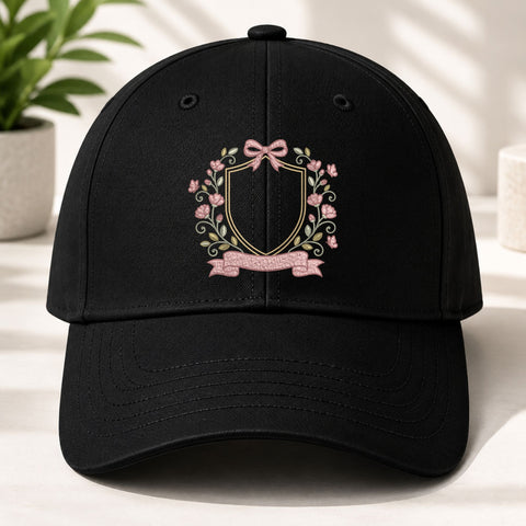 Floral Crest Frame Machine Embroidery Design – Rose Wreath Monogram Frame with Bow & Banner Embroidery File Embroidery/Applique DESIGNS PatternFeed8 