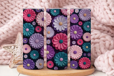 Floral Daisy 20oz Tumbler Wrap Sublimation DesignSVG 