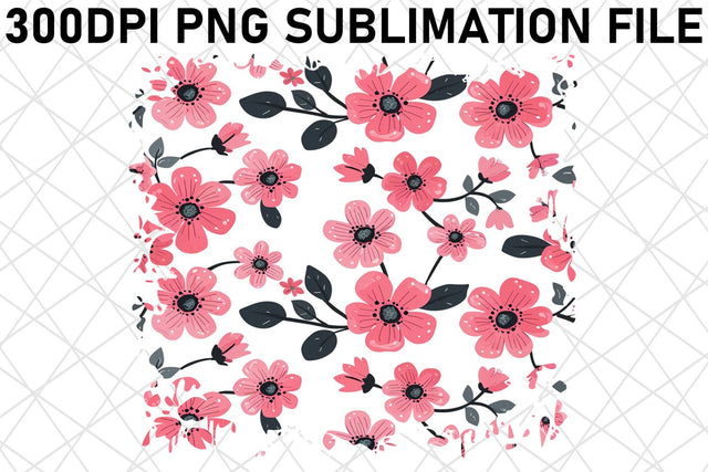Floral Delight Pattern Sublimation Sublimation afrosvg 