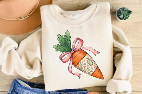 Floral Easter Carrot Coquette Bow PNG, Happy Easter PNG, Carrot Coquette Bow PNG, Easter PNG, Easter Sublimation, Funny Easter Brushstroke PNG, Floral Easter Carrot Coquette PNG Sublimation Regulrcrative 