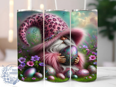Floral Easter Egg Gnome Tumbler, Floral Gnome Tumbler, Stylish 20oz Wrap, Sublimation Design, Trendy Gift Idea, Spring Gnome Wrap, Holiday Easter Tumbler Sublimation ToriDesigns 
