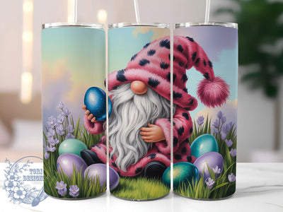 Floral Easter Egg Gnome Tumbler, Floral Gnome Tumbler, Stylish 20oz Wrap, Sublimation Design, Trendy Gift Idea, Spring Gnome Wrap, Holiday Easter Tumbler Sublimation ToriDesigns 