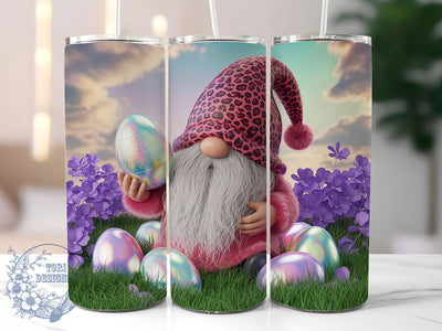 Floral Easter Egg Gnome Tumbler, Floral Gnome Tumbler, Stylish 20oz Wrap, Sublimation Design, Trendy Gift Idea, Spring Gnome Wrap, Holiday Easter Tumbler Sublimation ToriDesigns 