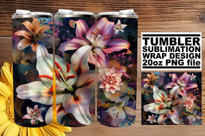 Floral Elegance Sublimation Wrap Sublimation afrosvg 