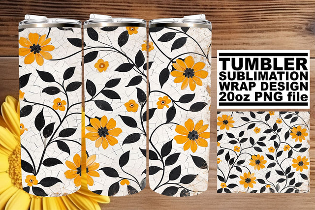 Floral Enchantment 20oz Tumbler Sleeve - Sublimation Sublimation afrosvg 