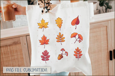 Floral Fall Leaves Tote Bag Sublimation Shetara Begum 