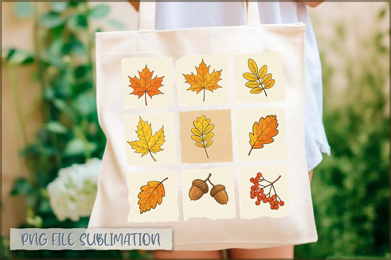 Floral Fall Leaves Tote Bag Sublimation Shetara Begum 