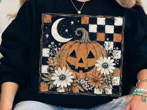 Floral Fall Pumpkin PNG, Fall Png, Fall Pumpkin Sublimation PNG, Thanksgiving Png, Autumn Png, Fall Shirt Png, Boho Png, Floral Fall png SVG DesignDestine 