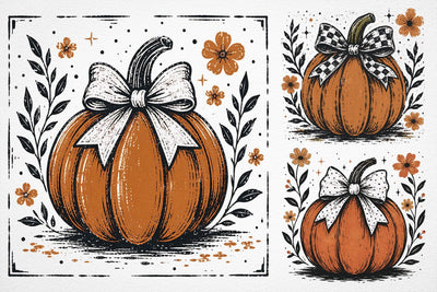 Floral Fall Pumpkin PNG, Fall Png, Fall Pumpkin Sublimation PNG, Thanksgiving Png, Autumn Png, Fall Shirt Png, Boho Png, Floral Fall png SVG DesignDestine 
